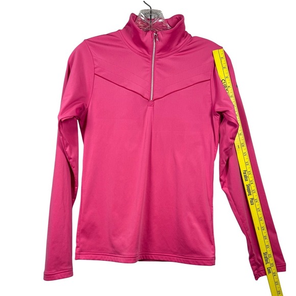 DESCENTE Girls Ski Performance Base Layer, 1/4 Zip, Hot Pink, Size Juniors 14 - Picture 7 of 11
